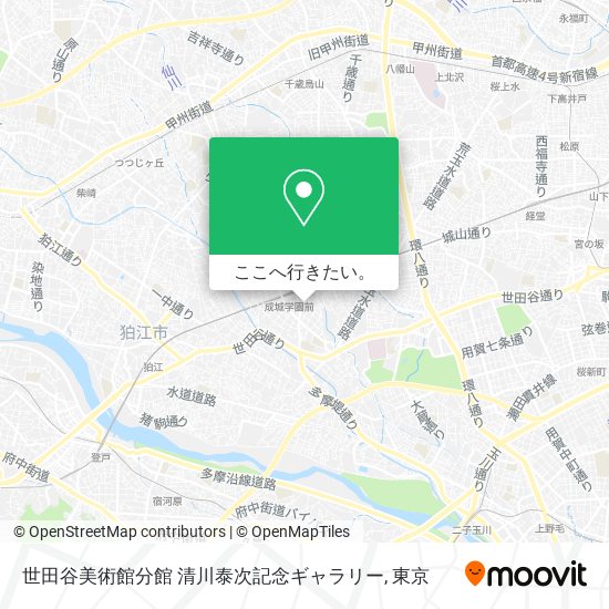 世田谷美術館分館 清川泰次記念ギャラリー地図