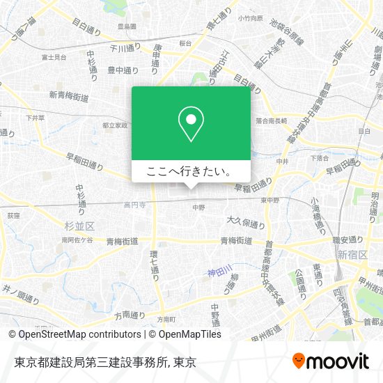 東京都建設局第三建設事務所地図