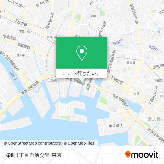 栄町1丁目自治会館地図