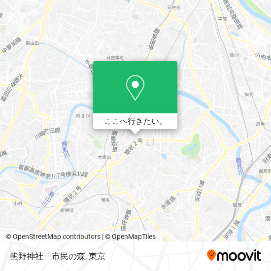 熊野神社　市民の森地図