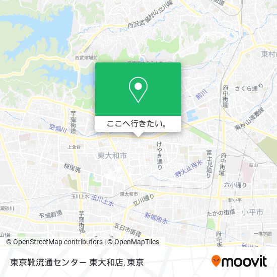 東京靴流通センター 東大和店地図