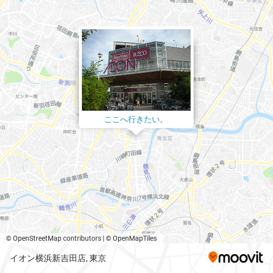 イオン横浜新吉田店地図