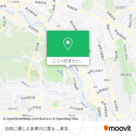 自然に優しさ多摩川に愛を…地図