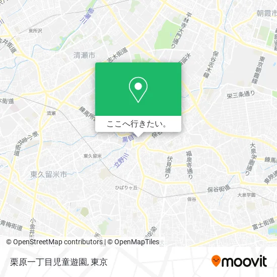 栗原一丁目児童遊園地図