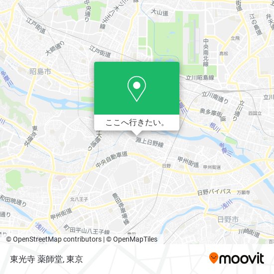 東光寺 薬師堂地図