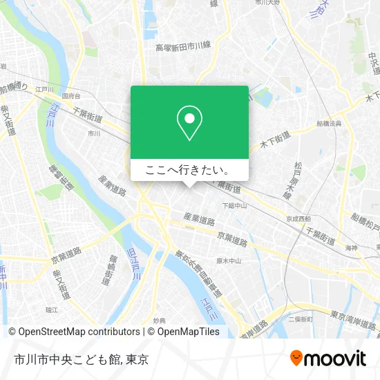 市川市中央こども館地図