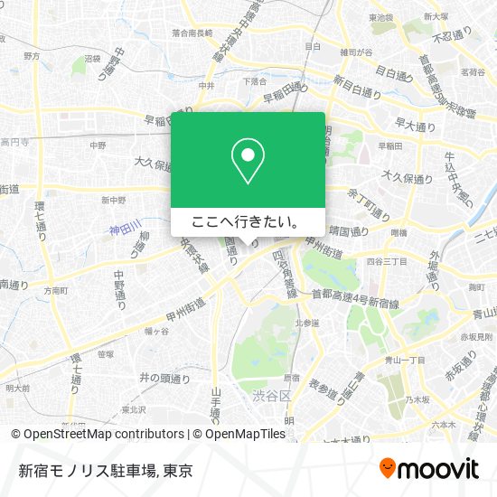新宿モノリス駐車場地図