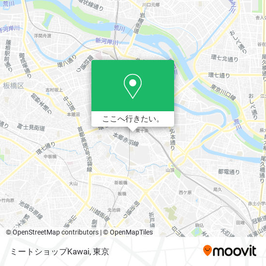ミートショップKawai地図