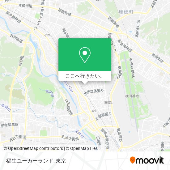 福生ユーカーランド地図