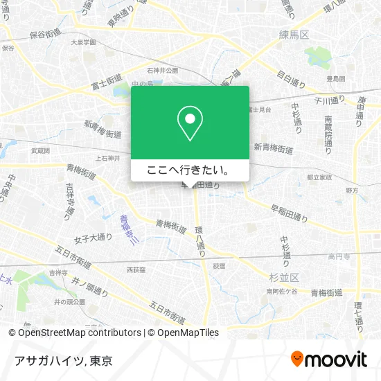アサガハイツ地図