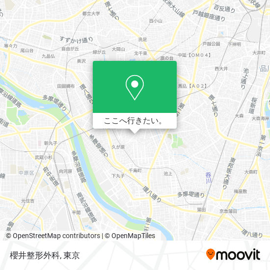 櫻井整形外科地図