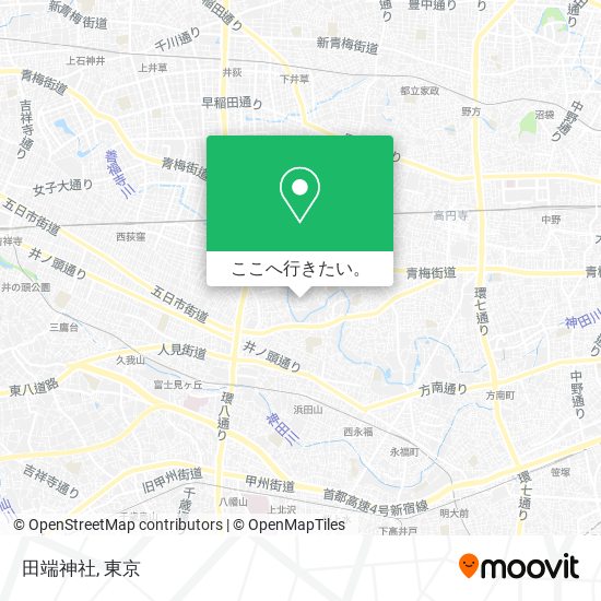 田端神社地図