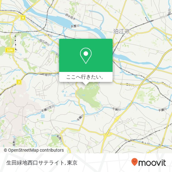 生田緑地西口サテライト地図