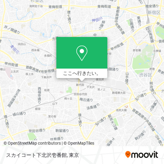 スカイコート下北沢壱番館地図