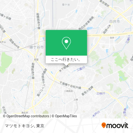 マツモトキヨシ地図