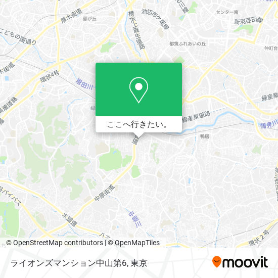 ライオンズマンション中山第6地図