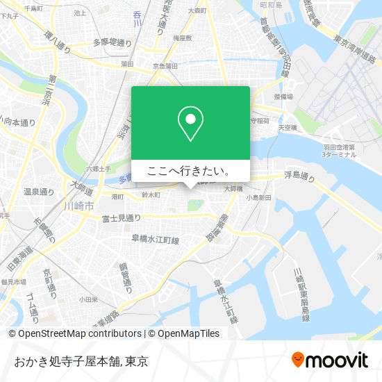 おかき処寺子屋本舗地図