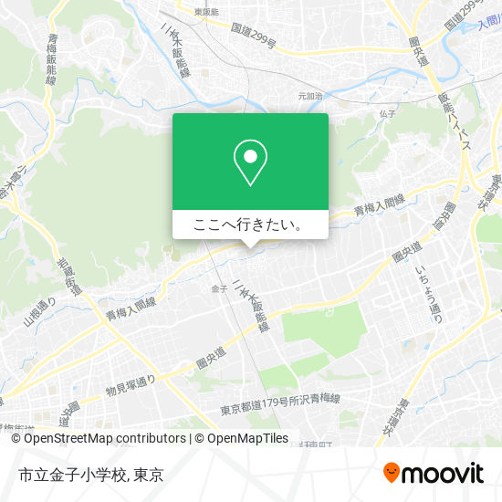 市立金子小学校地図