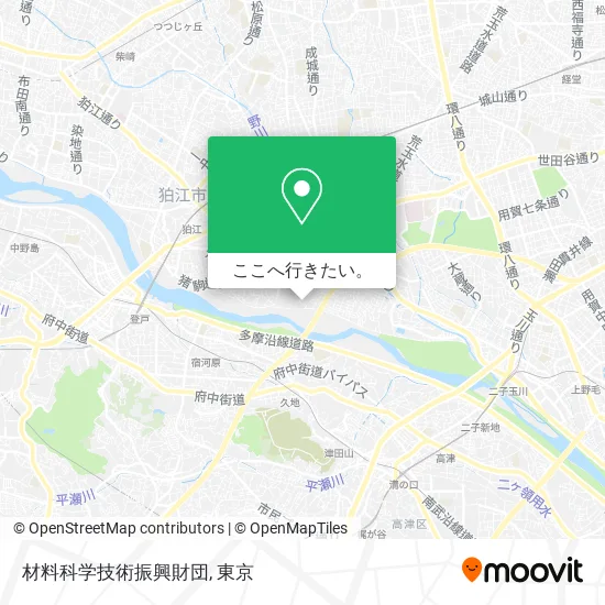 材料科学技術振興財団地図