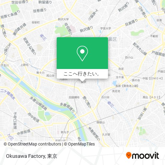 Okusawa Factory地図