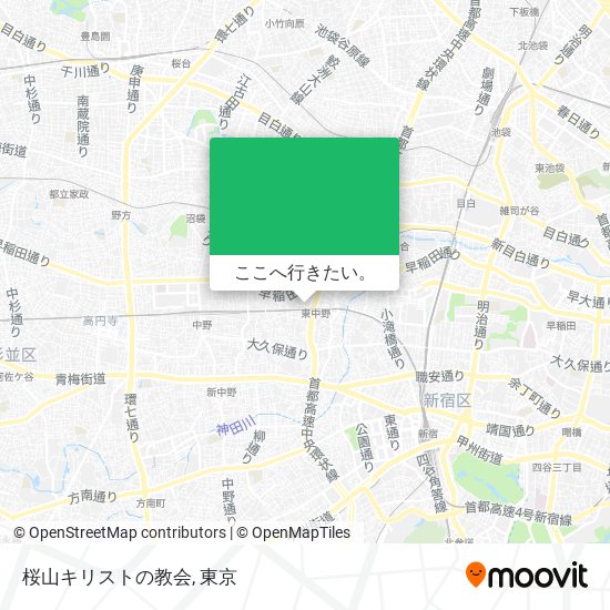 桜山キリストの教会地図