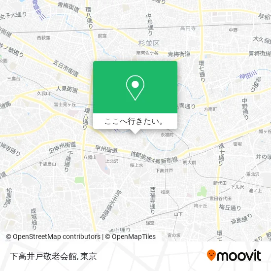 下高井戸敬老会館地図