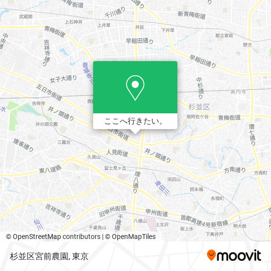 杉並区宮前農園地図