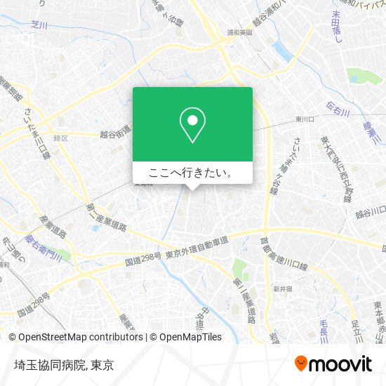 埼玉協同病院地図