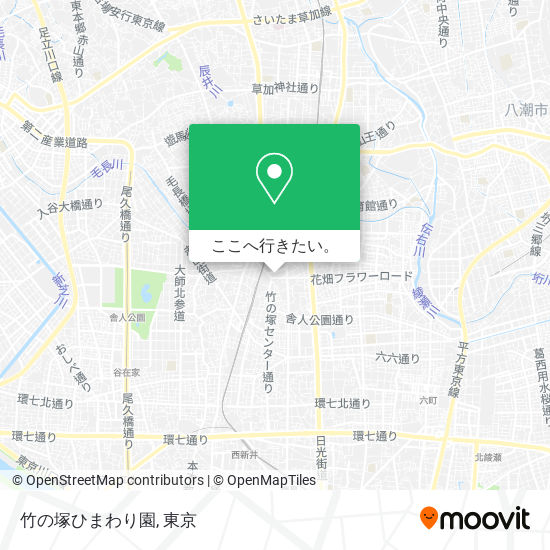 竹の塚ひまわり園地図