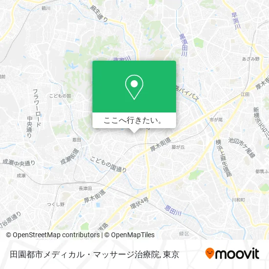 田園都市メディカル・マッサージ治療院地図