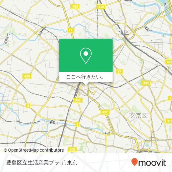 豊島区立生活産業プラザ地図