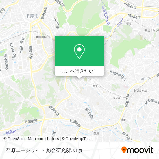 荏原ユージライト 総合研究所地図