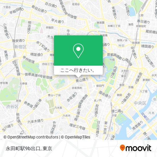 永田町駅9b出口地図
