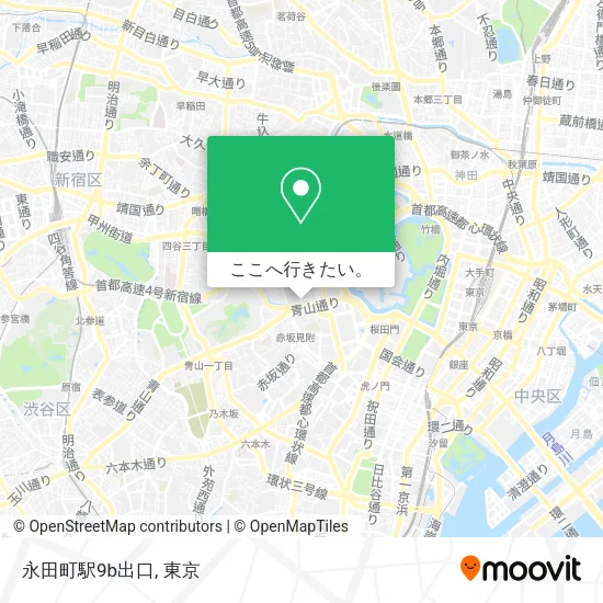 永田町駅9b出口地図