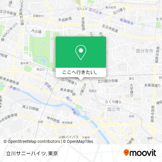 立川サニーハイツ地図