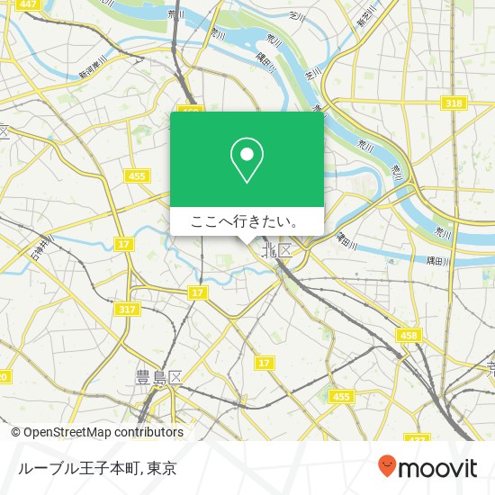 ルーブル王子本町地図