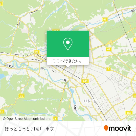 ほっともっと 河辺店地図