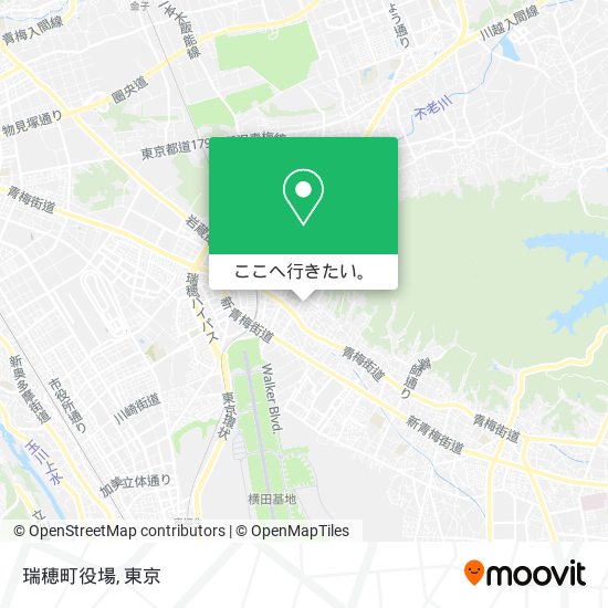 瑞穂町役場地図