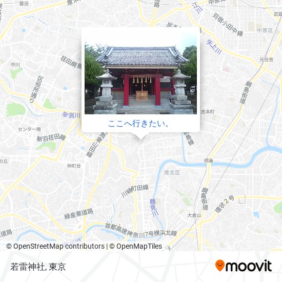 若雷神社地図