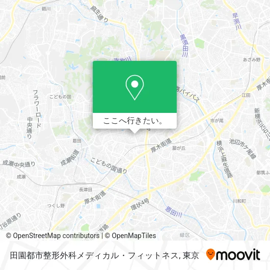 田園都市整形外科メディカル・フィットネス地図