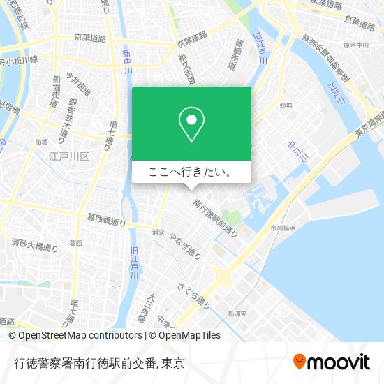 行徳警察署南行徳駅前交番地図
