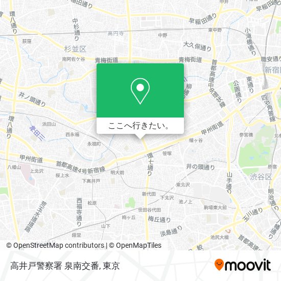 高井戸警察署 泉南交番地図