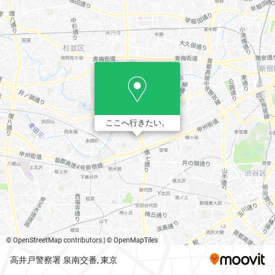 高井戸警察署 泉南交番地図
