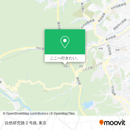 自然研究路２号路地図