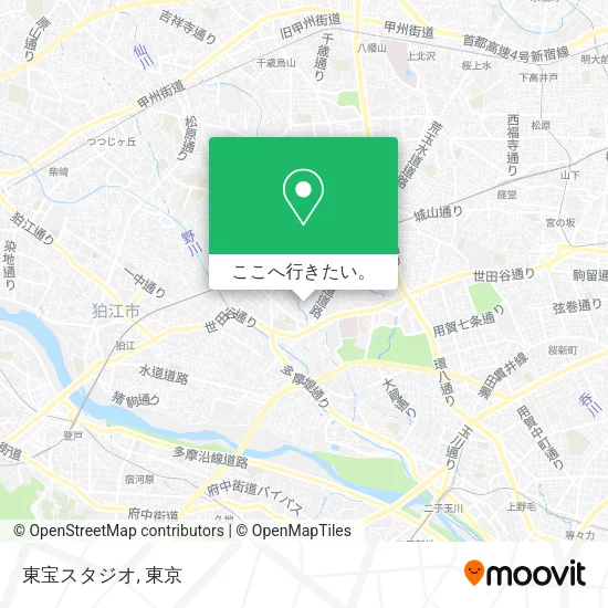東宝スタジオ地図