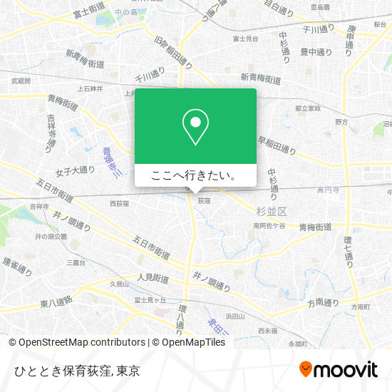 ひととき保育荻窪地図