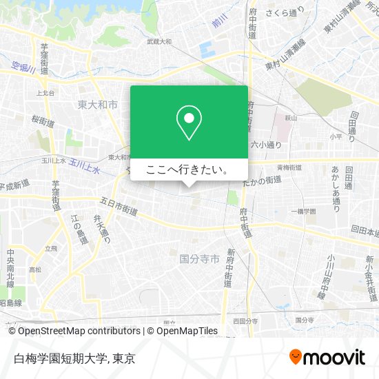 白梅学園短期大学地図
