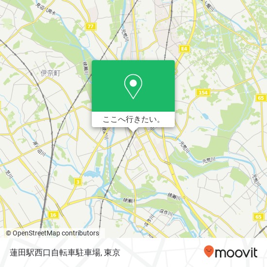 蓮田駅西口自転車駐車場地図