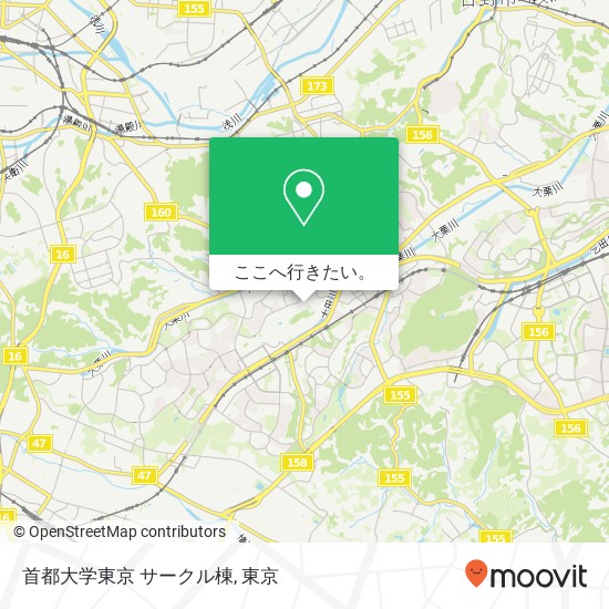 首都大学東京 サークル棟地図