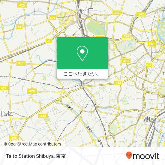 Taito Station Shibuya地図